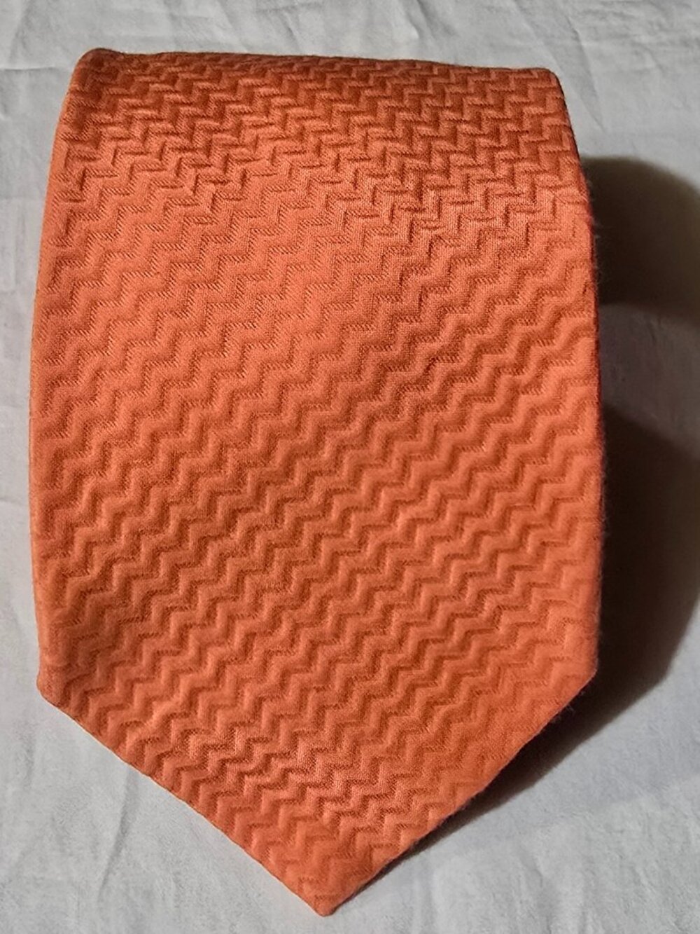 VERSUS Giovanni Versace Made in Italy 74% Cotton 26% Raylon Necktie - Peach